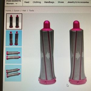 Dyson Air wrap 1.2 skinny and 1.6 in regular size barrels for an original Dyson